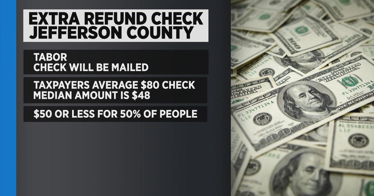 Jefferson County taxpayers can expect TABOR refund checks in the mail