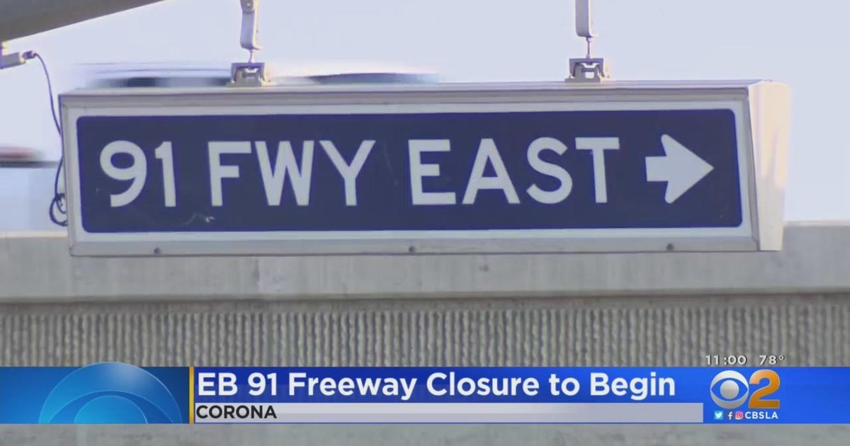 Drivers prepare for eastbound 91 Freeway closure - CBS Los Angeles