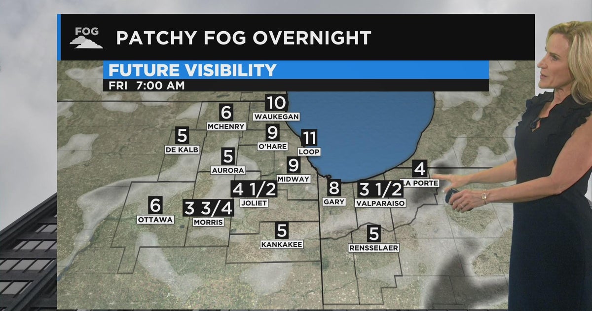 Chicago First Alert Weather: Patchy fog overnight - CBS Chicago