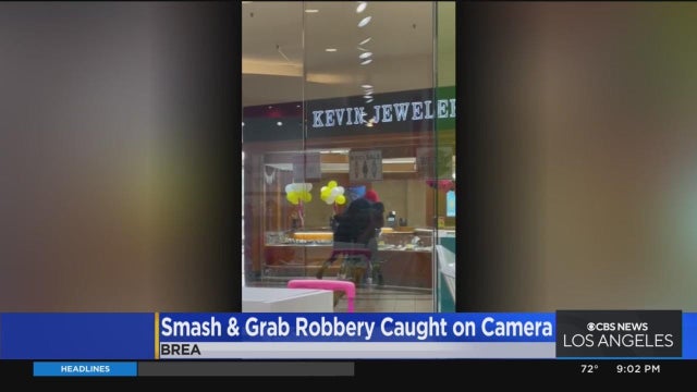 Flashing Lights on Police Car 