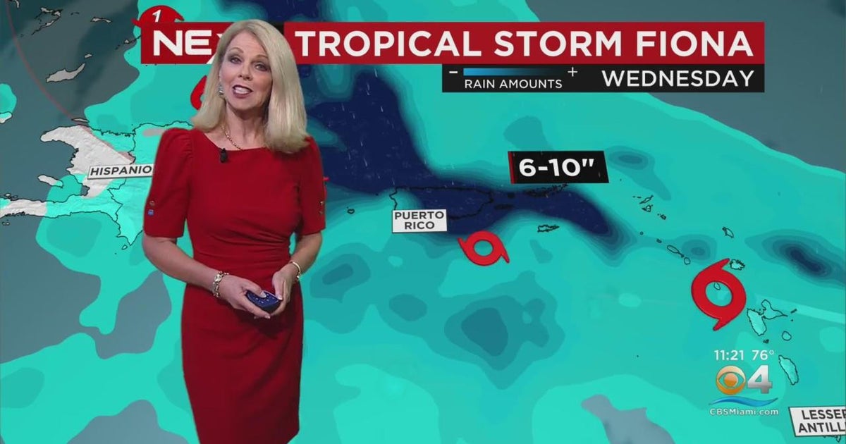 Miami weather forecast for friday evening 9 16 22 cbs miami