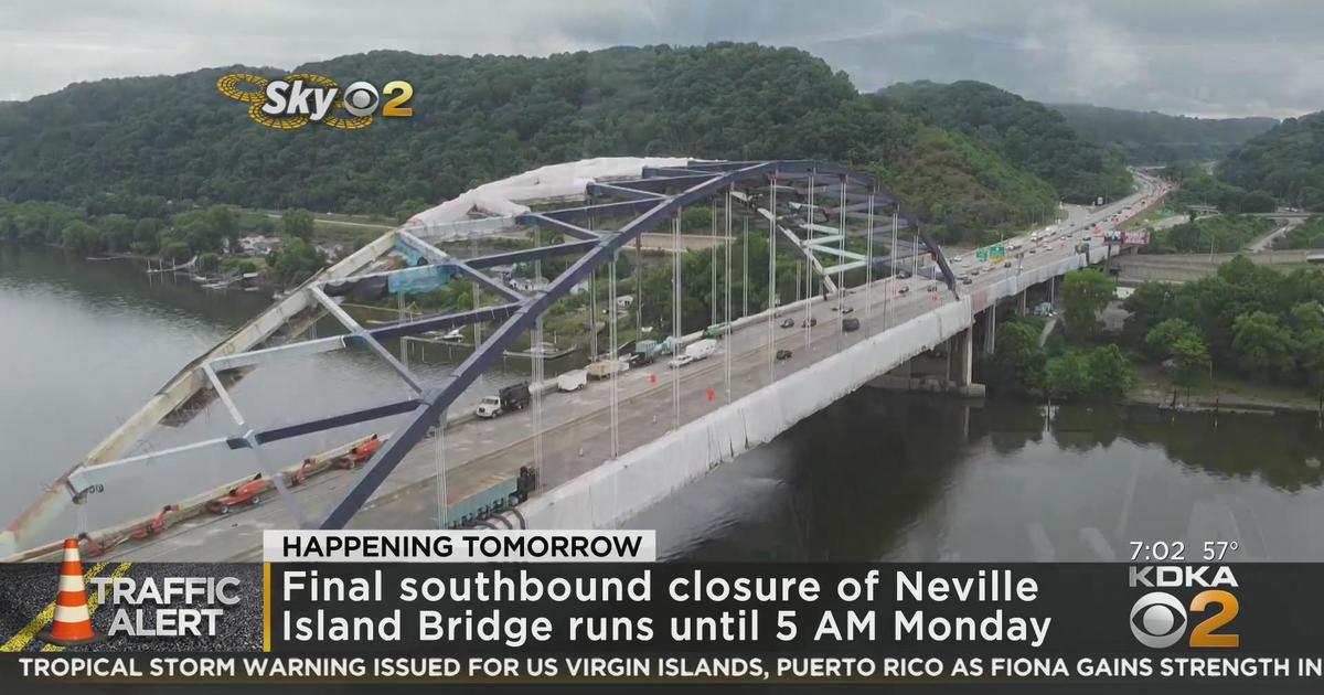 Construction prompts closure on Neville Island Bridge CBS Pittsburgh