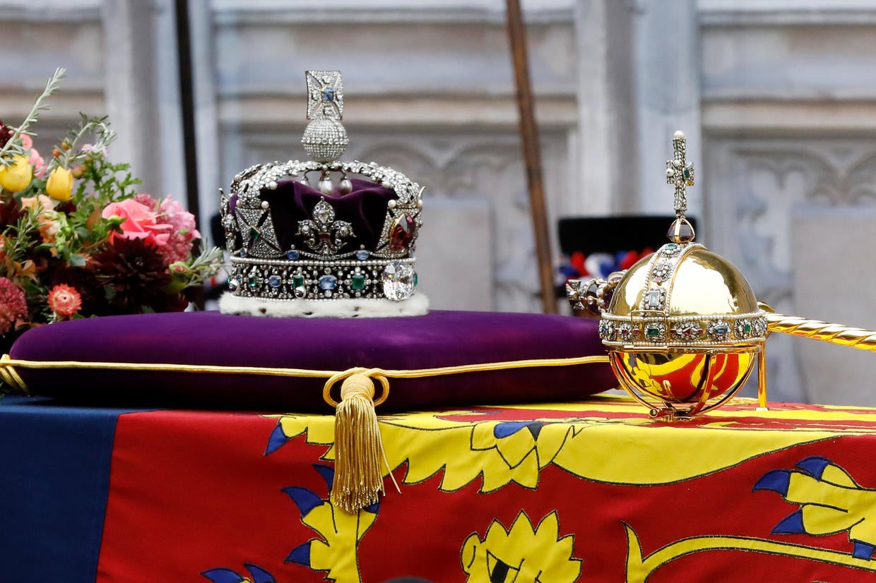 Queen Elizabeth II's coffin was wrapped in 