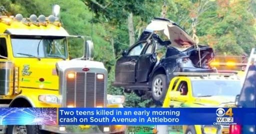 2 teenagers killed in early morning Attleboro crash CBS Boston