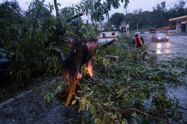 Hurricane Fiona landfalls in Puerto Rico 