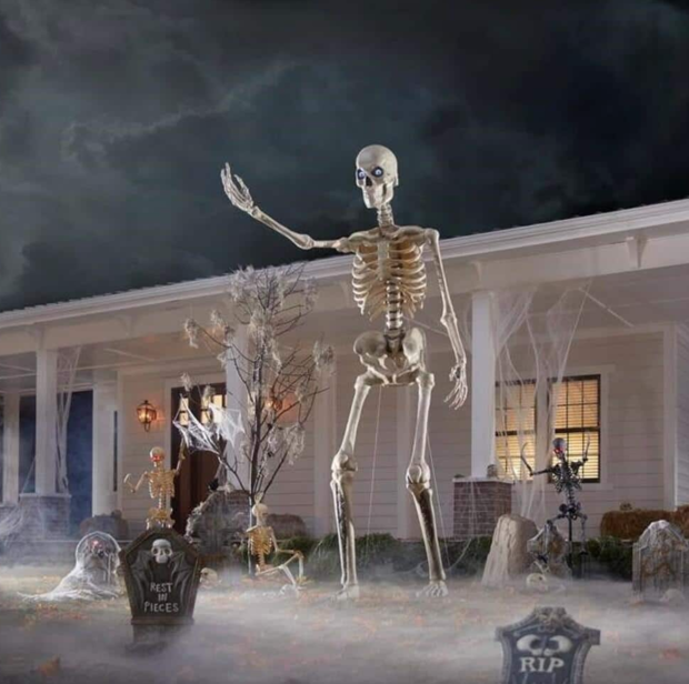 Home depot 12-foot giant-sized skeleton 