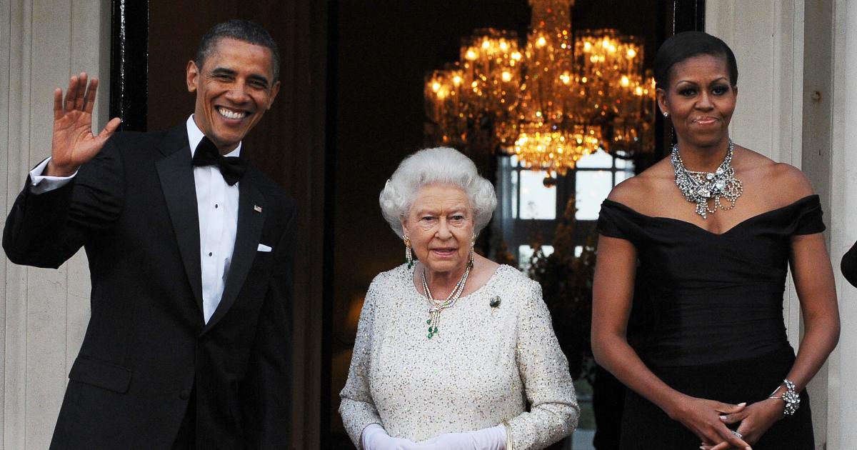 Former President Barack Obama Recalls What Queen Elizabeth II Did With Brooch Michelle Obama Gave Her in 2011