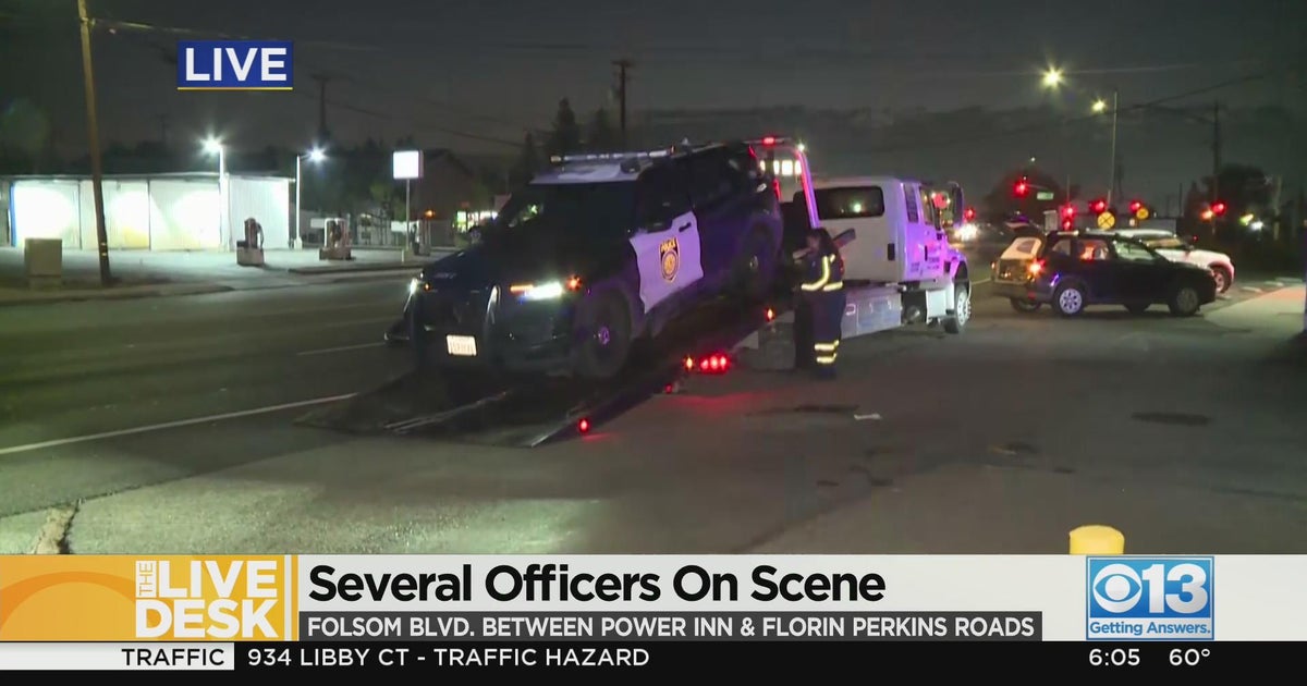 Sacramento police officer involved in crash