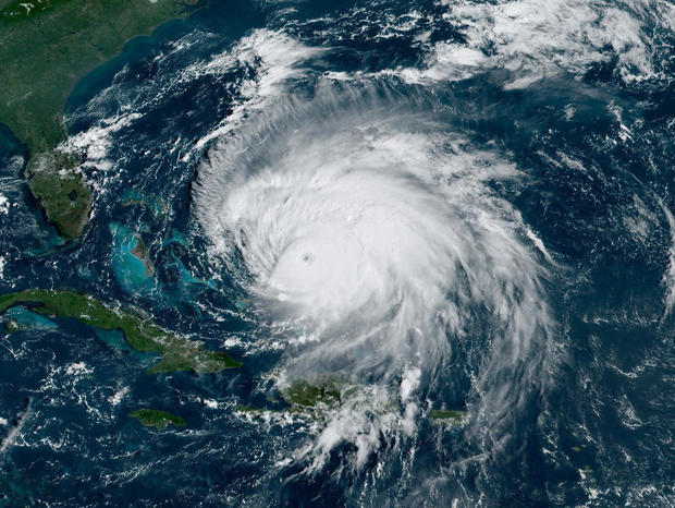 Hurricane Fiona is seen in a satellite image at 9:30 a.m. ET on Sept. 21, 2022. 
