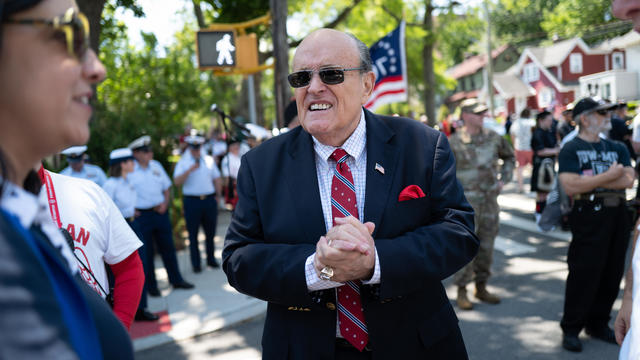 Rudy Giuliani, former advisor to former President Donald Trump, attends the annual Memorial Day Parade on May 30, 2022 in the Staten Island borough of New York City. 