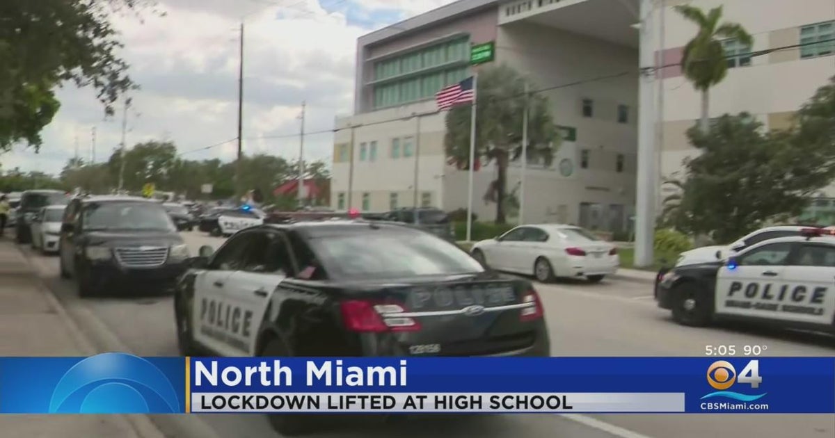 Lockdown lifted at North Miami Senior High School CBS Miami