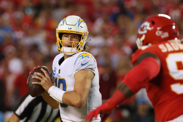 Chargers QB Herbert limited during practice Wednesday - The San