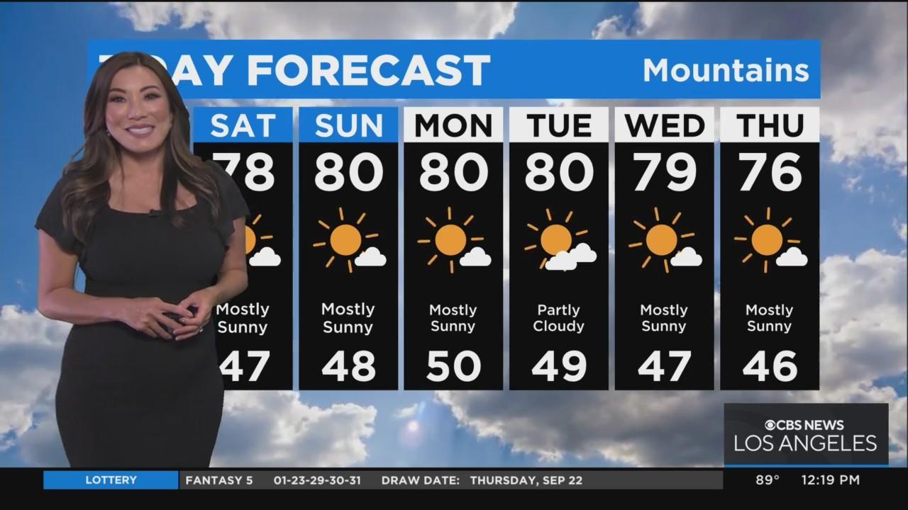 Amber Lee's weather forecast (Sept. 23) - CBS Los Angeles