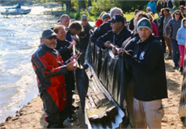 A 3,000-year-old canoe has been discovered in a Wisconsin lake