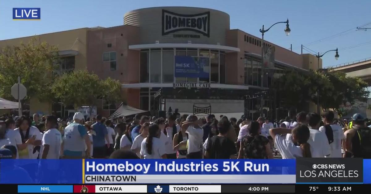 13th annual Homeboy Industries 5k fundraiser run CBS Los Angeles