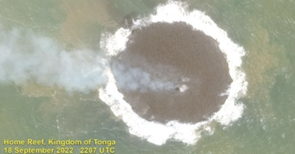 A new island is forming in the Pacific Ocean after an underwater volcanic eruption
