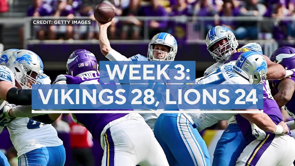 Vikings rally to beat Lions 28-24 on Kirk Cousins TD to KJ Osborn