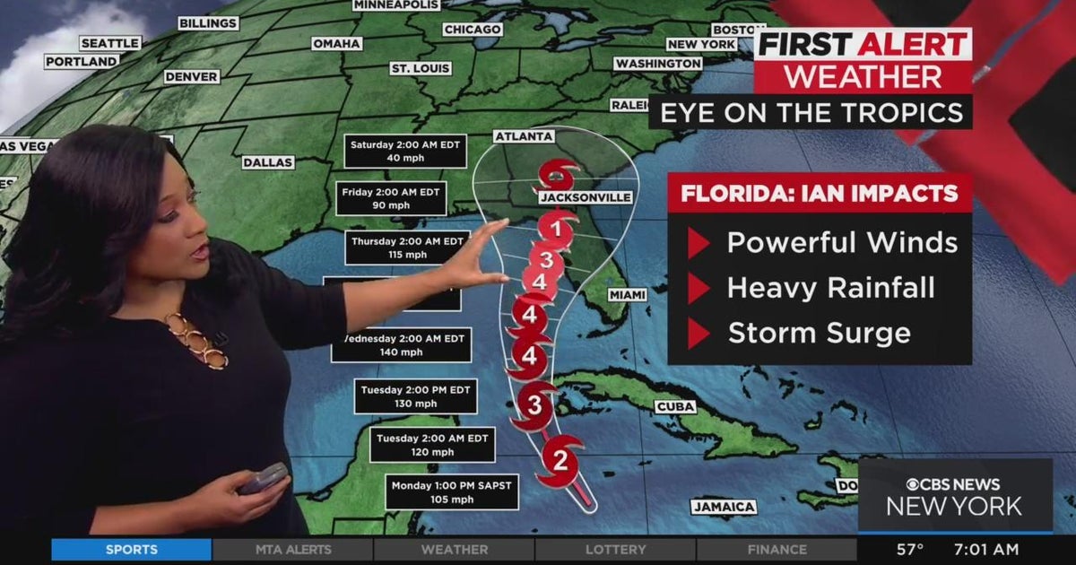 Eye on the tropics: Tracking Hurricane Ian - CBS New York