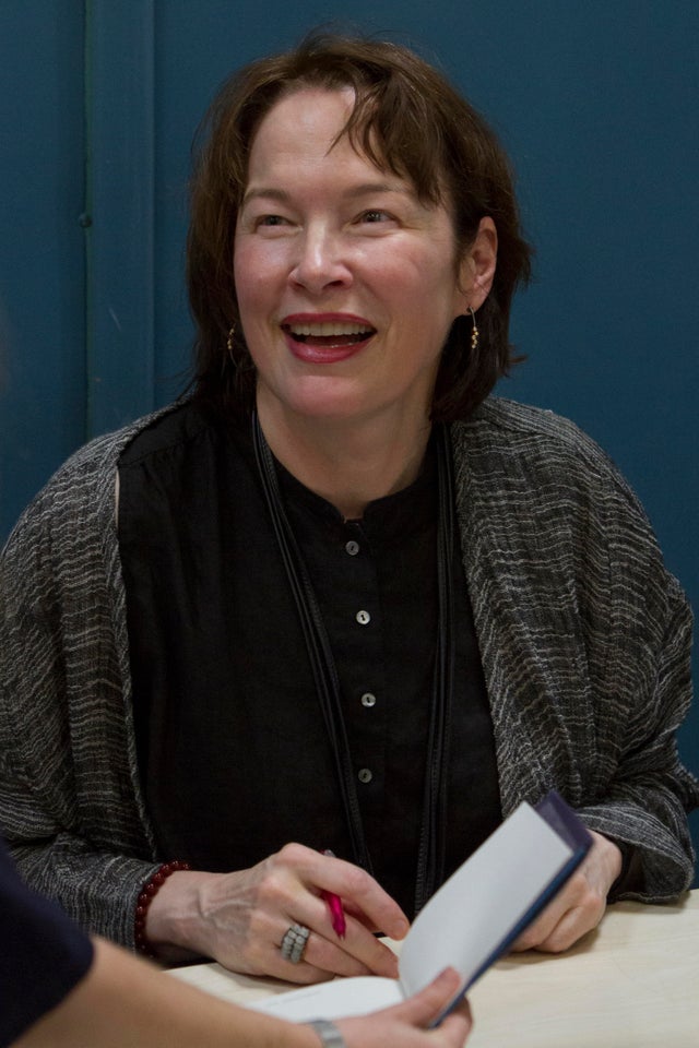 American writer Alice Sebold signs an autograph at Torino