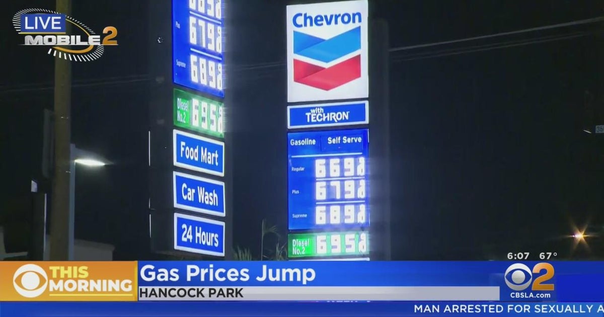 Hancock Park gas prices start at 6.69 a gallon CBS Los Angeles