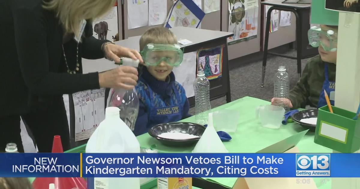 Gov Newsom Rejects Mandatory Kindergarten Bill Cbs Sacramento 4812