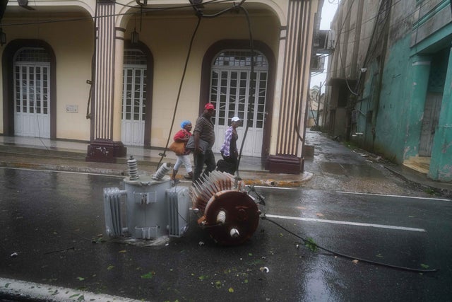 Cubans face Hurricane Ian in Pinar del Rio, Cuba 