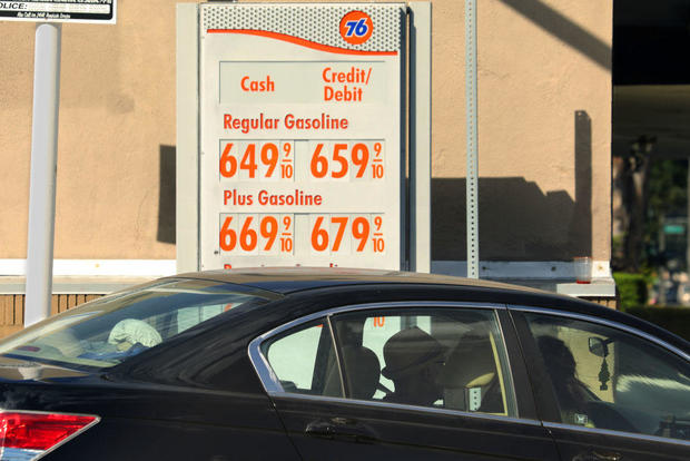 Gas prices are going up in Southern California on Sept. 26, 2022. 