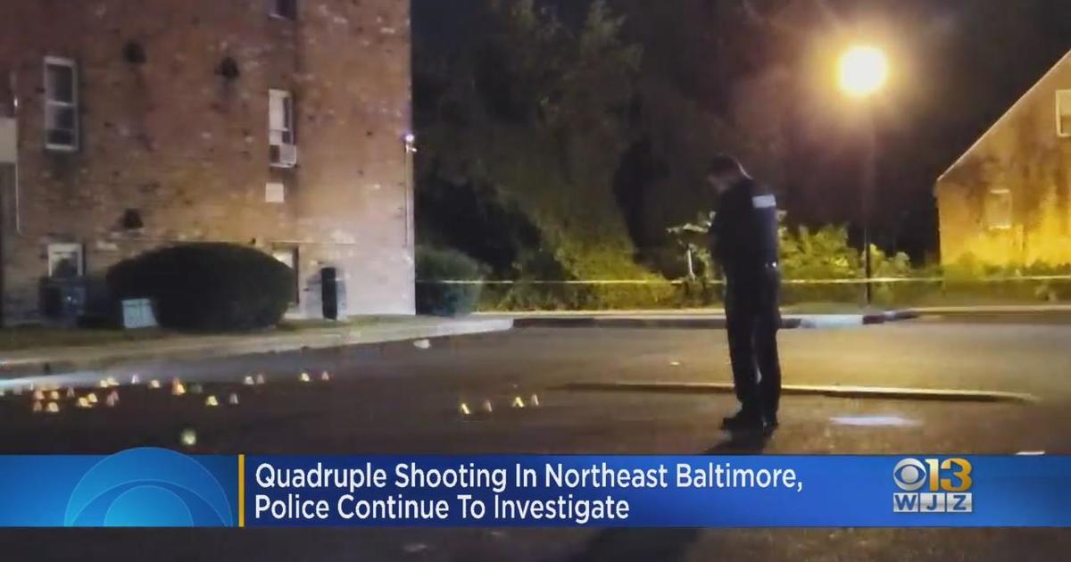 Police Investigate Quadruple Shooting In NE Baltimore - CBS Baltimore