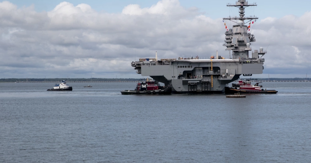 USS Gerald R .Ford to go on first deployment next week after yearslong delay