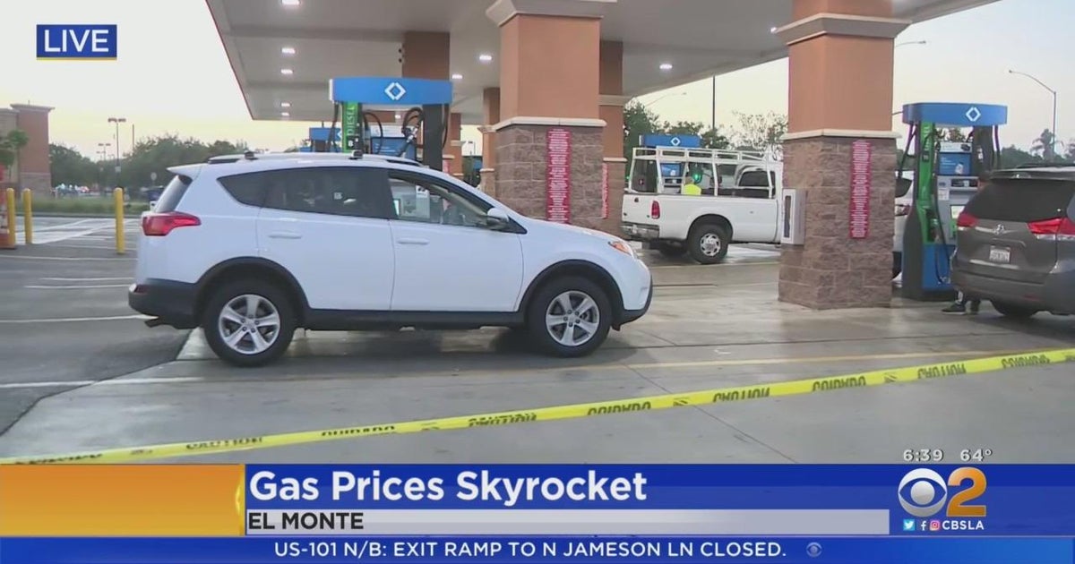 Gas prices leap again overnight - CBS Los Angeles