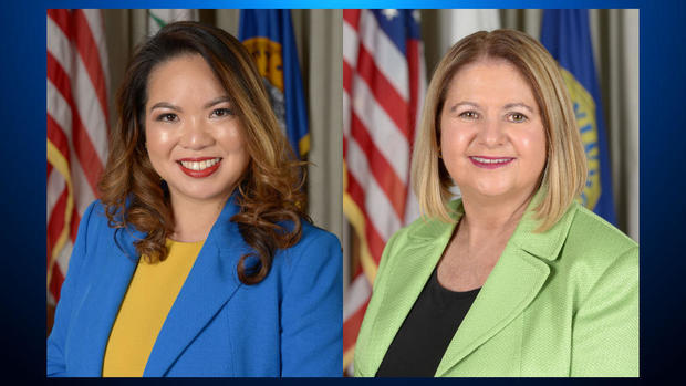 Daly City Council members Juslyn C. Manalo and Pamela DiGiovanni 