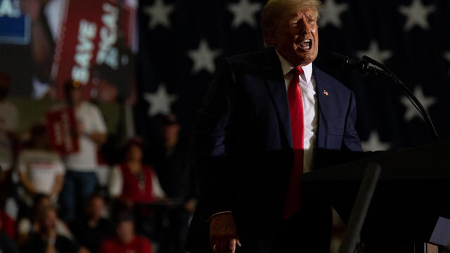 Former President Trump Holds Rally In Warren, Michigan 
