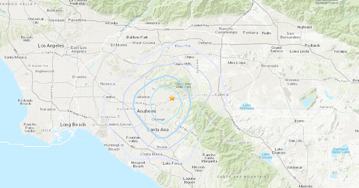 Small Earthquake Shakes Yorba Linda Overnight CBS Los Angeles   Yorba Quake 