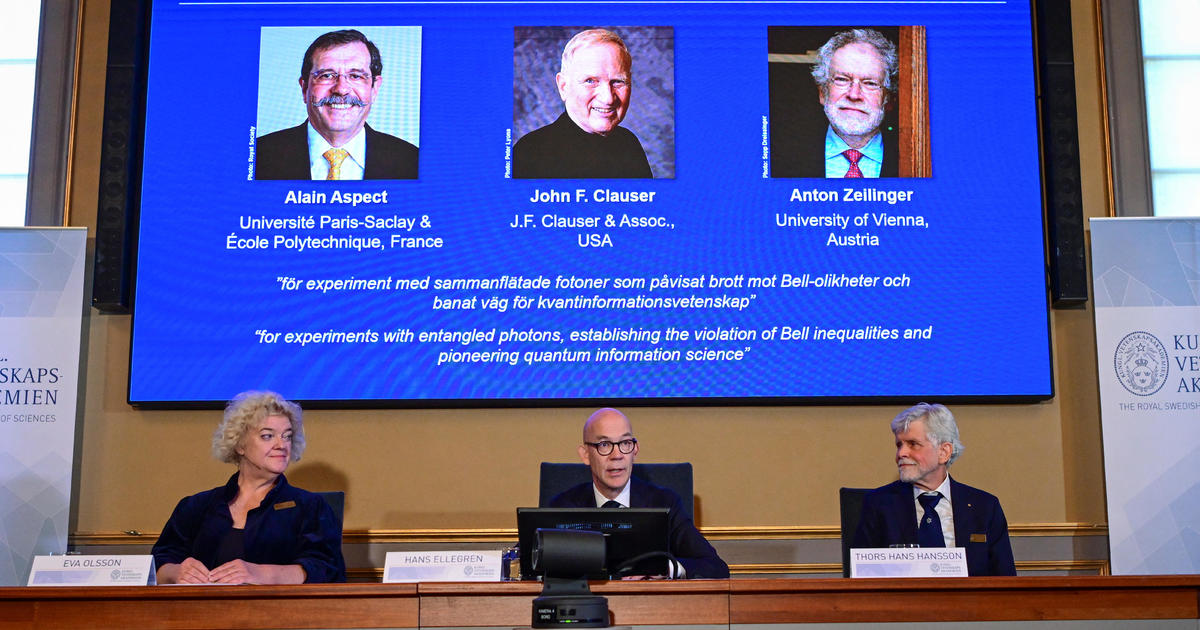 American among three sharing Nobel Prize in physics for their work on quantum information science