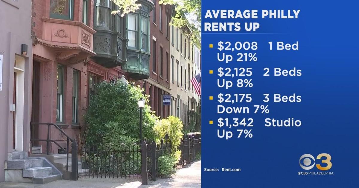 Average rents in Philadelphia up from year ago CBS Philadelphia