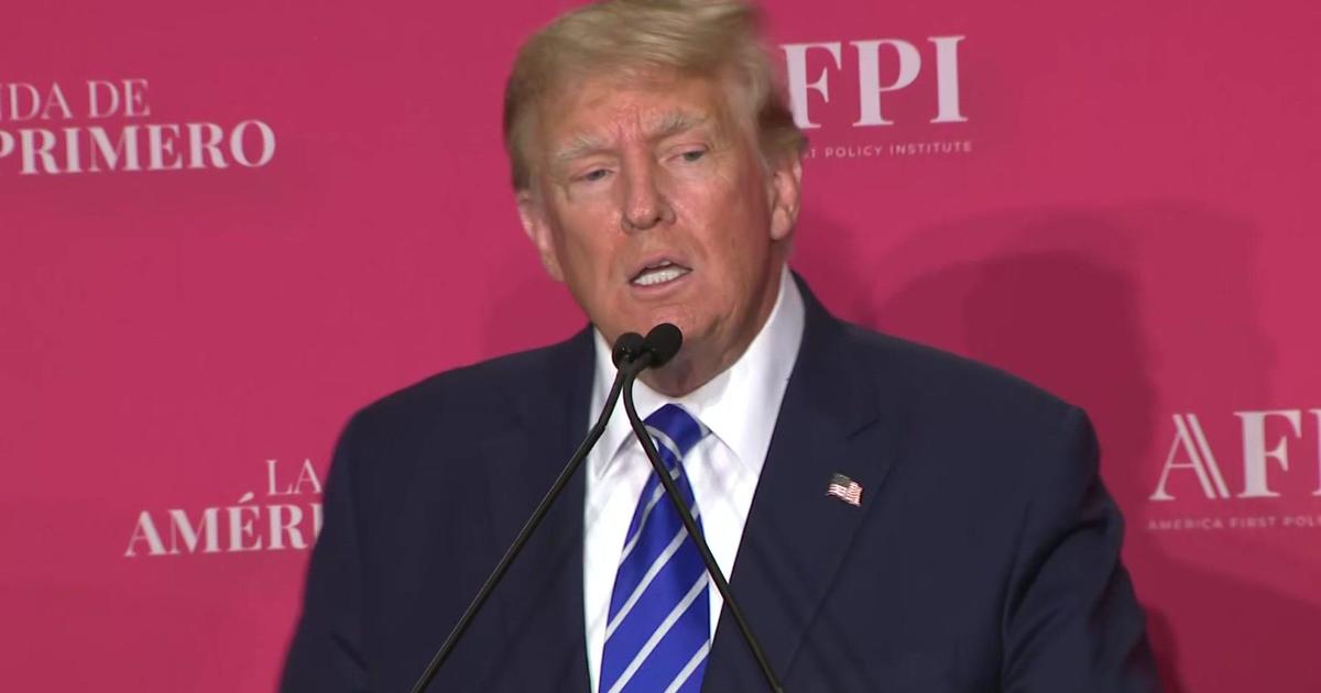 Trump addresses Hispanic Leadership Conference in Miami - CBS Miami