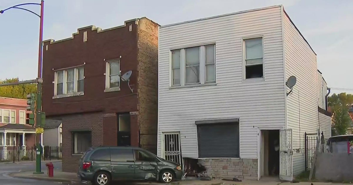 person hospitalized after car crashes into building in Roseland CBS