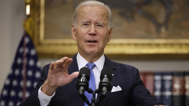 President Joe Biden delivers remarks on the federal government's response to Hurricane Ian in the Roosevelt Room at the White House on September 30, 2022 in Washington, DC. 