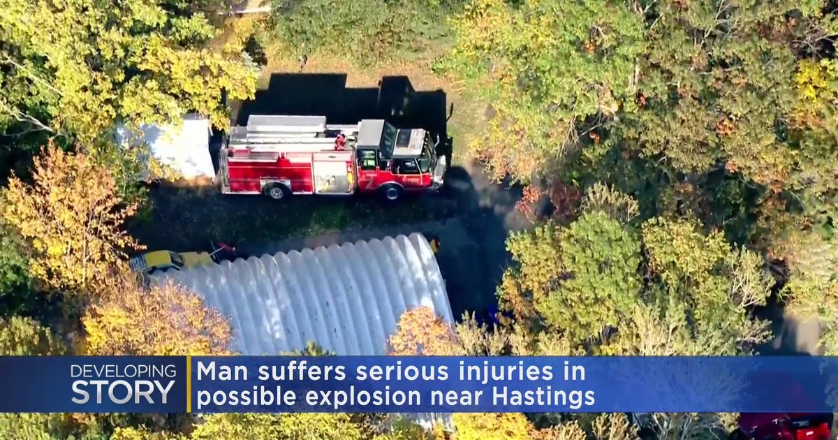 Officials investigate possible house explosion south of Hastings CBS Minnesota