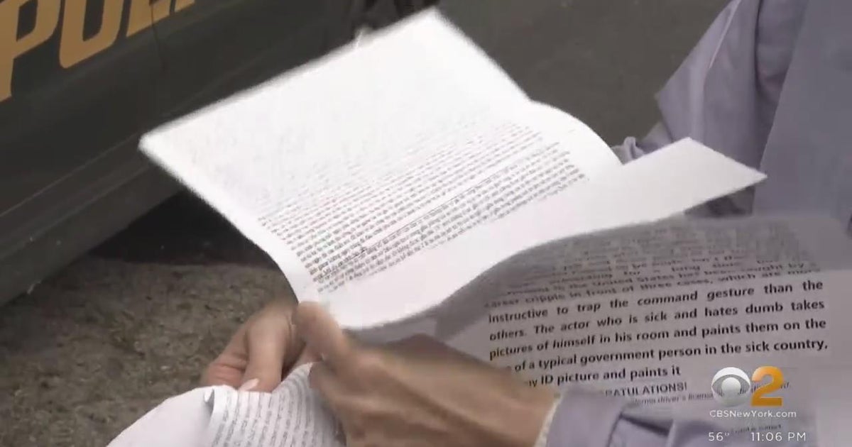 Police looking into rambling letters incidents in Jersey City - CBS New ...