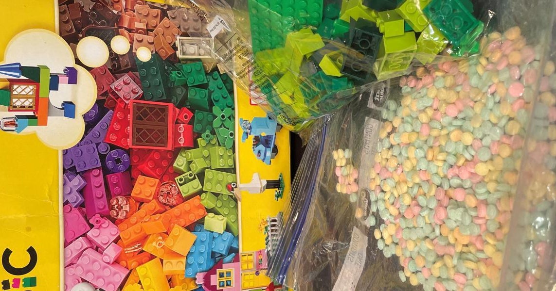 "Rainbow fentanyl" pills found inside Lego container in New York, authorities say