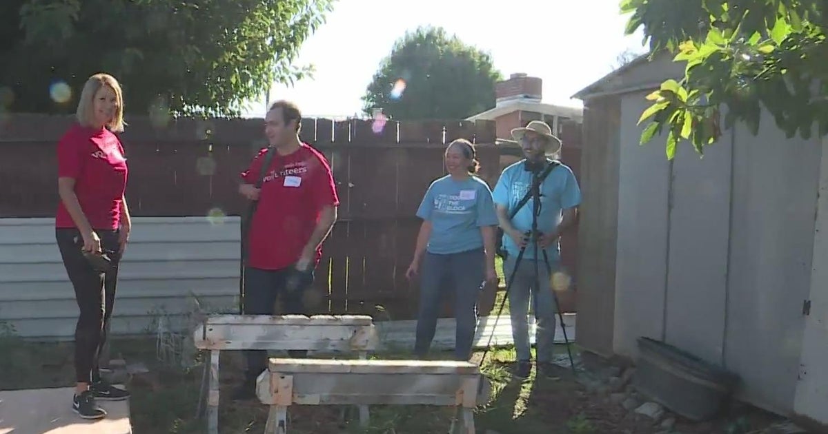 Program with Habitat for Humanity helps a woman rebuild after flood damage