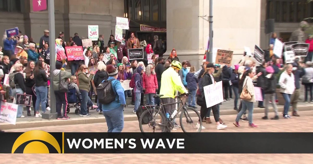 Peaceful Downtown Protest For Women's Reproductive Rights - CBS Pittsburgh