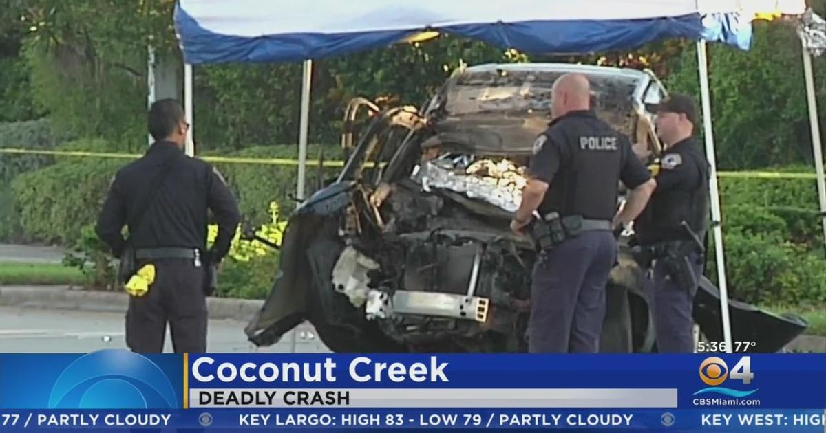 Two people killed in fiery Coconut Creek crash