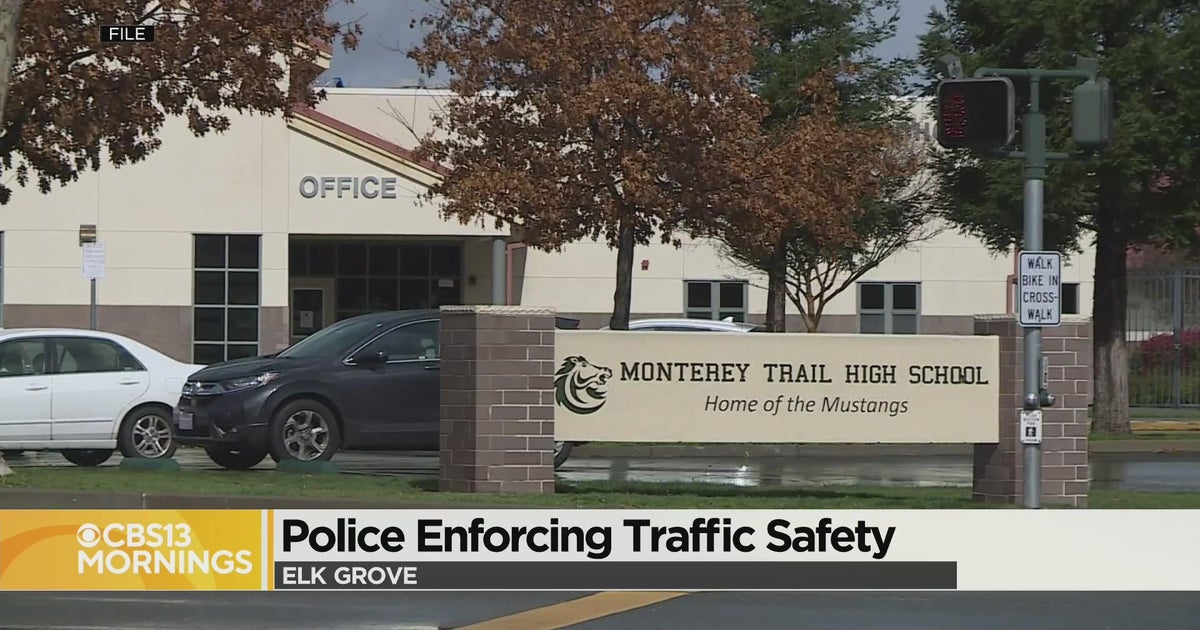 Police enforcing traffic safety near Elk Grove schools