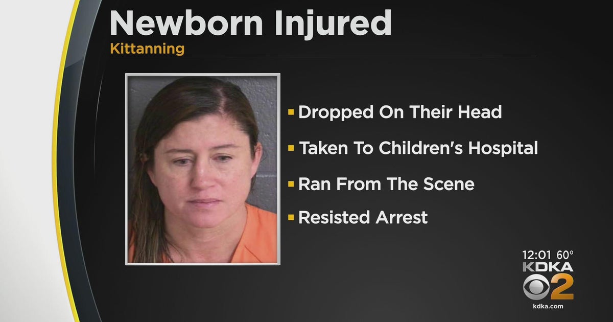 Kittanning woman arrested for allegedly dropping baby on head CBS