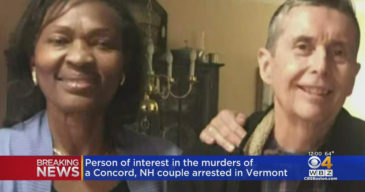 Person Of Interest In Unsolved Murders Of Concord Nh Couple In Police Custody In Vermont Cbs 