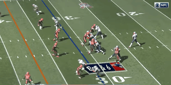 Tom Brady to Chris Hogan in 2016 