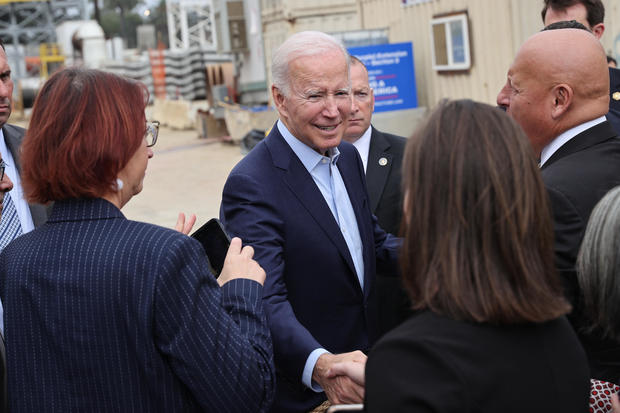 President Biden visits Los Angeles, California 