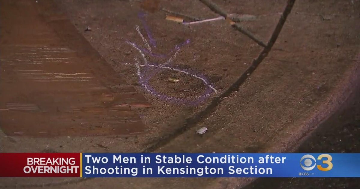 Kensington shooting leaves 2 men injured: Philadelphia police - CBS ...